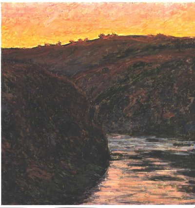 Vallée de la Creuse au coucher du soleil - Claude Monet